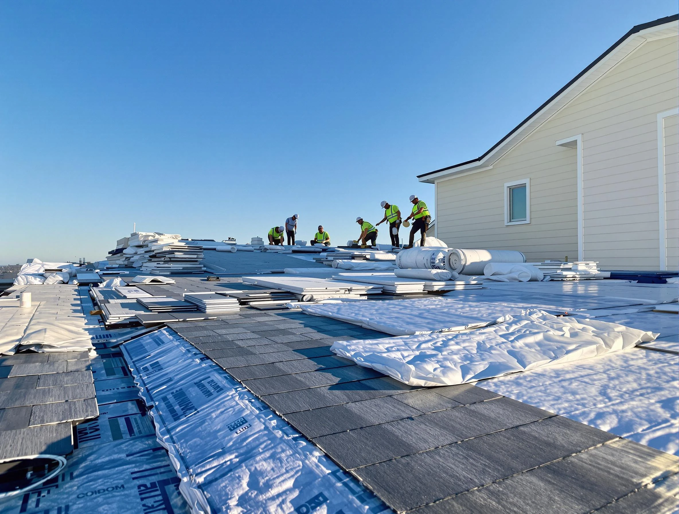 Finished roof installation project by Bay Village Roofing Company in Bay Village, OH